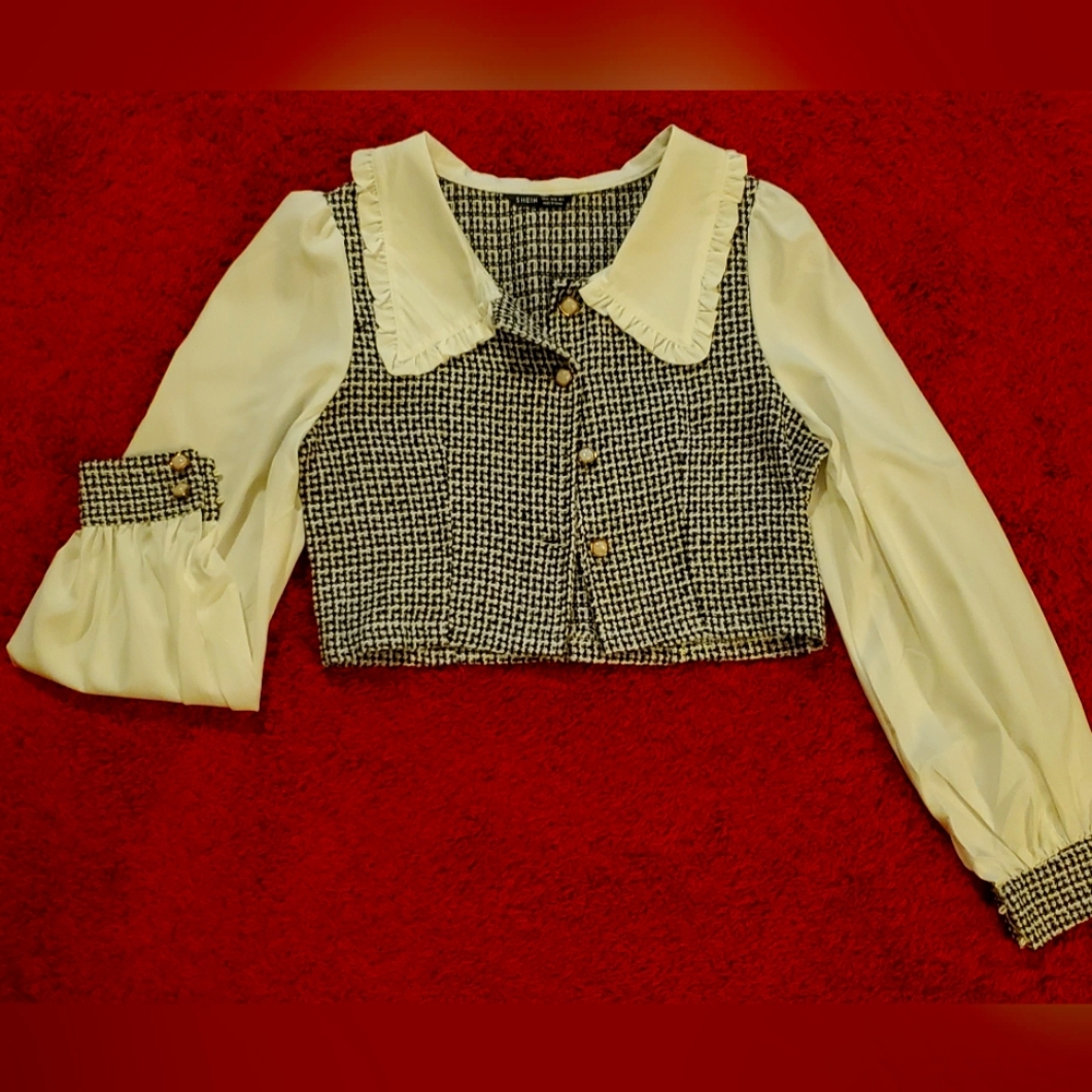 Crop Long Sleeve Crop Shirt